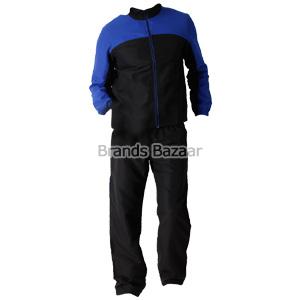 Black Color with Royal Blue Pattern Sports Track Suit 